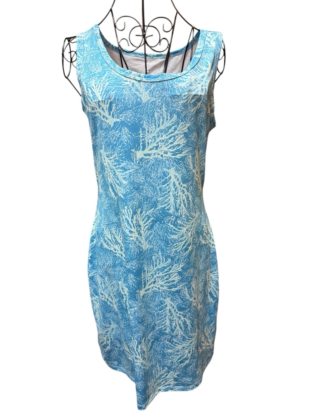Guy Harvey Coral Print Tank Dress Cover Up